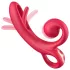 Sweet Play - rabbit vibrator - clitorisstimulatie - siliconen rood