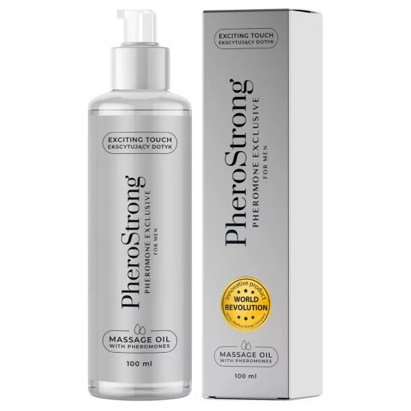 PheroStrong Exclusive - massageolie voor mannen - 100ml