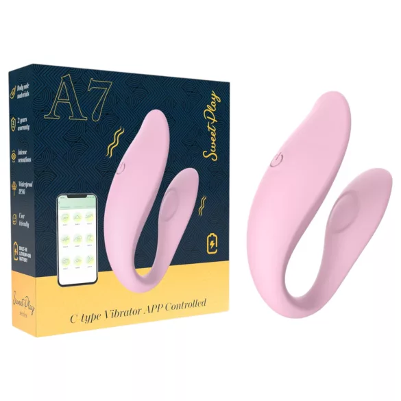 Sweet Play - App-gestuurde koppelingvibrator (roze)