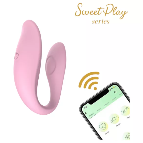 Sweet Play - App-gestuurde koppelingvibrator (roze)