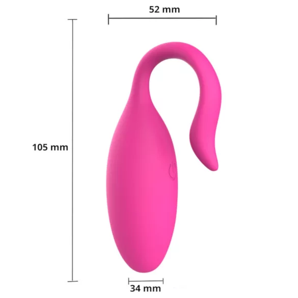 Sweet Play - draagbaar app-gestuurd vibratie-ei (roze)