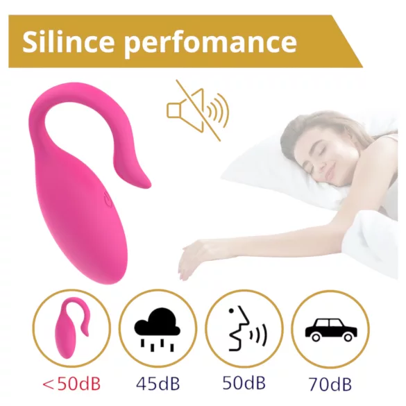 Sweet Play - draagbaar app-gestuurd vibratie-ei (roze)