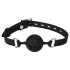 Wild Play - siliconen ballgag - zwart