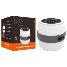   Erospace Men's Play - discrete vibrerende masturbator voor mannen (wit)