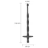 Men's Play - siliconen dilator - zwart