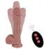 Erospace Natural Play - levensechte stotende-draaiende vibrator (huidskleur)