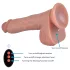 Erospace Natural Play - levensechte stotende-draaiende vibrator (huidskleur)