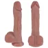 Erospace Natural Play - levensechte stotende-draaiende vibrator (huidskleur)