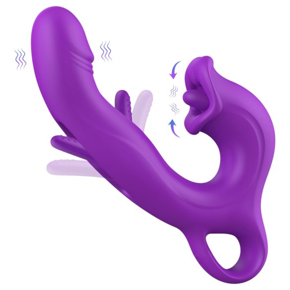 Sweet Play - G-spot vibrator met likbeweging - paars