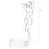 Passion BS007 - net overall met patroon - zwart - S-L