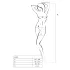 Passion BS001 - bodystocking met grote netogen - zwart - S-L