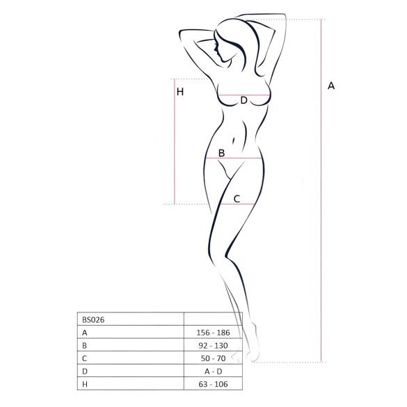 Passion BS026 - mini jurkje met bandjes - zwart - S-L