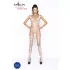 Passion BS034 - Rozenkant netset (wit) - S-L
