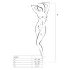 Passion BS047 - open net lingerie set - uitsnijding - rood - S-L