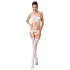 Passion BS047 - open net set met uitsnede - wit - S-L