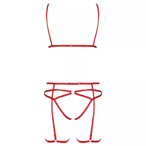 Passion Magali - lichaamsgarnituur set - 3-delig - rood