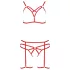 Passion Magali - lichaamsgarnituur set - 3-delig - rood