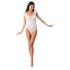 Passion BS064 - Opengewerkt netstof body (wit) - S-L