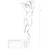 Passion BS077 - Lange mouwen net catsuit (zwart) - S-L