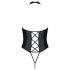 Passion Nancy - open body met gekruiste bandjes (zwart) - L/XL