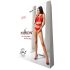 Passion BS083 - geperforeerde, open body - rood (S-L)