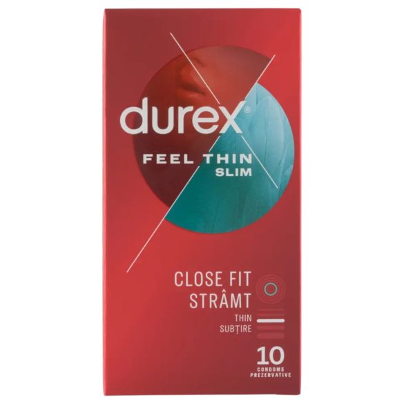 Durex Feel Thin Slim - condooms - ultra dun échte gevoel - 10 stuks
