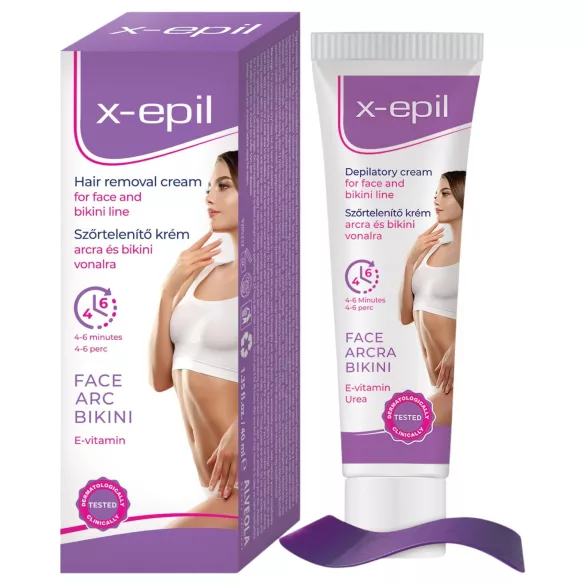 X-Epil - ontharingscrème gezicht en bikinilijn - 40ml
