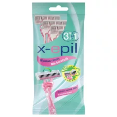 X-Epil - wegwerp scheermes voor vrouwen - 3 mesjes - 4 stuks