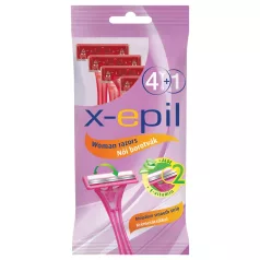   X-Epil - wegwerp scheermesjes voor vrouwen - 2 messen - 5 stuks