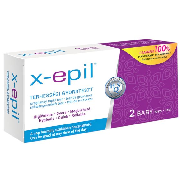 X-Epil - zwangerschapstest - sneltest - 2 stuks