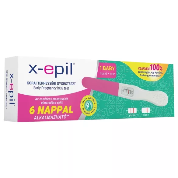 X-Epil - vroege zwangerschapstest - snelresultaat - 1 stuk