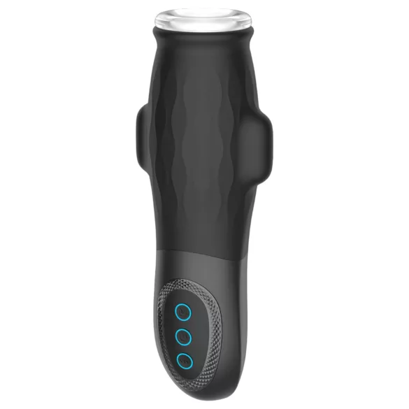Lonely Anne - masturbator met vibrator en zuigfunctie - zwart - oplaadbaar