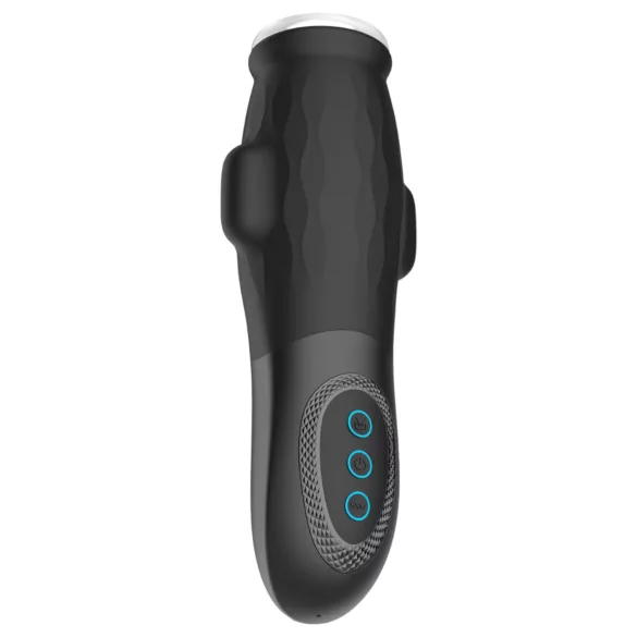 Lonely Anne - masturbator met vibrator en zuigfunctie - zwart - oplaadbaar