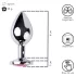 Desirel - anaal plug klein - roze juweel - zilver/pink