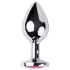 Desirel - anaal plug - medium - zilver/roze - Pink Jewel