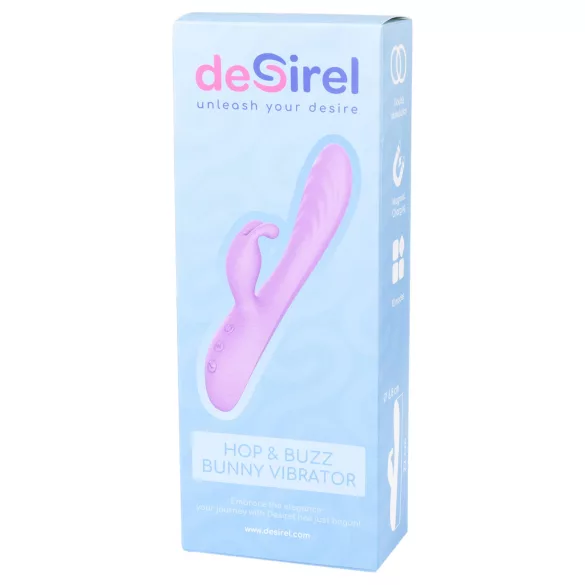 Desirel Hop & Buzz Bunny - vibrator met clitorisstimulator - paashaasje - paars