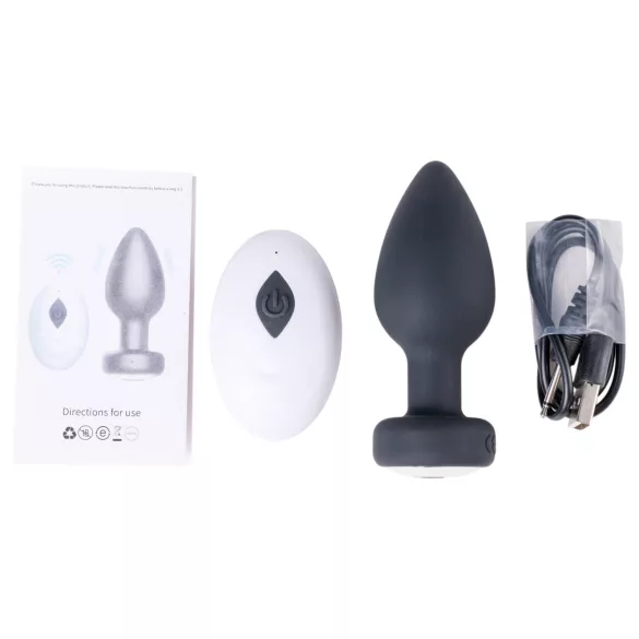 Desirel Easy Obsidian - anale vibrator - oplaadbaar draadloos - zwart