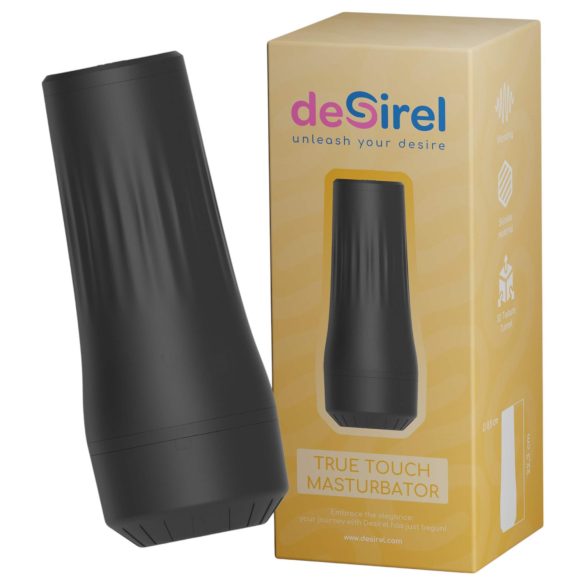 Desirel True Touch - Levensechte vibrerende kunstvagina (natuur-zwart)