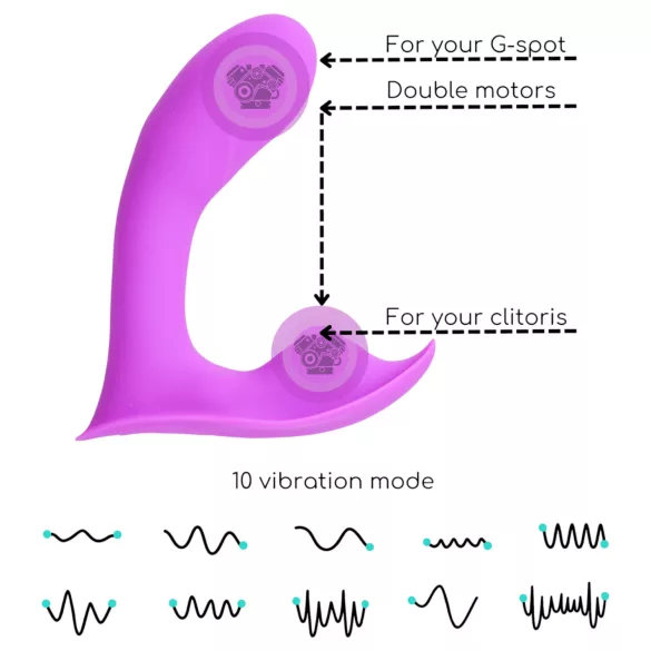 Desirel Insider - G-spot en prostaat vibrator - siliconen - paars