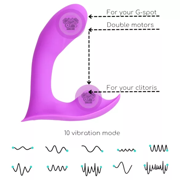 Desirel Insider - G-spot en prostaat vibrator - siliconen - paars