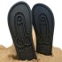 Flip-flop slippers - voetmassage zool - zwart - 44/45