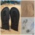 Flip-flop slippers - voetmassage zool - zwart - 44/45