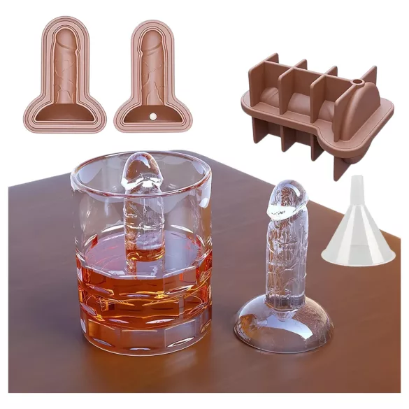 Dildo ijsblokjesvorm - siliconen - blauw