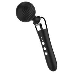 Gebogen - massagevibrator - oplaadbaar - zwart