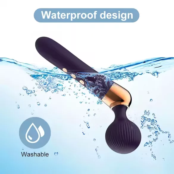 Gebogen - massagevibrator - oplaadbaar - zwart