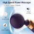 Gebogen oplaadbare massage vibrator (zwart)