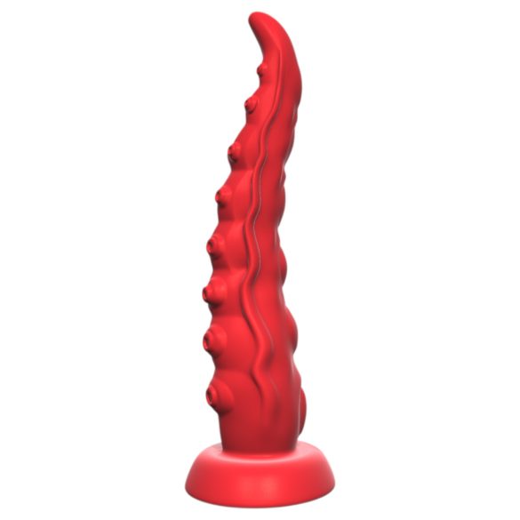 Zuignap Octopus Arm Vibrator met Afstandsbediening (Rood)