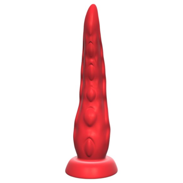 Zuignap Octopus Arm Vibrator met Afstandsbediening (Rood)