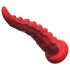 Zuignap Octopus Arm Vibrator met Afstandsbediening (Rood)