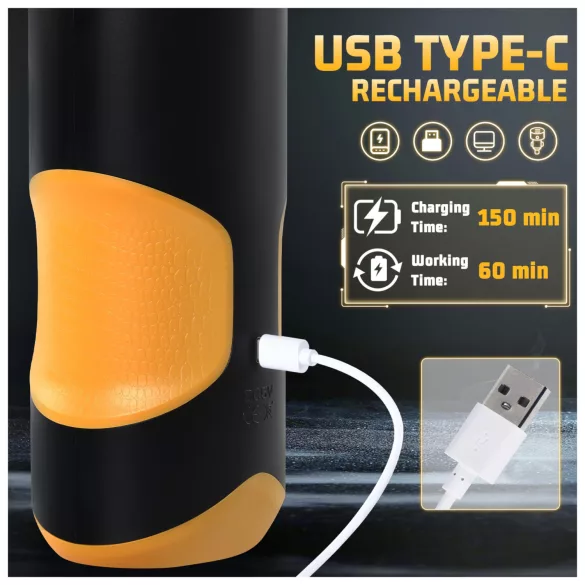 Lonely - automatische roterende masturbator - zwart